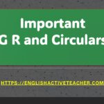 Important G R and Circulars