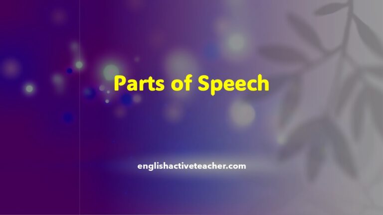 Parts of Speech