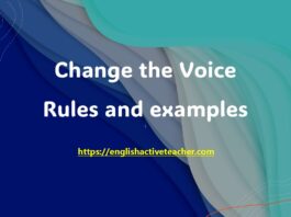 Change the voice rules and examples