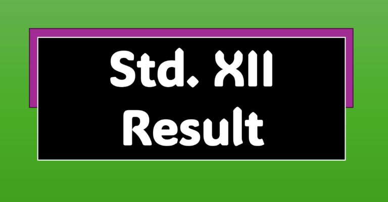 Std XII Result