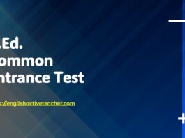 B Ed Common Entrance Test