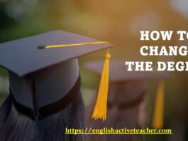 How to Change the Degree