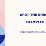 Spot the Error examples