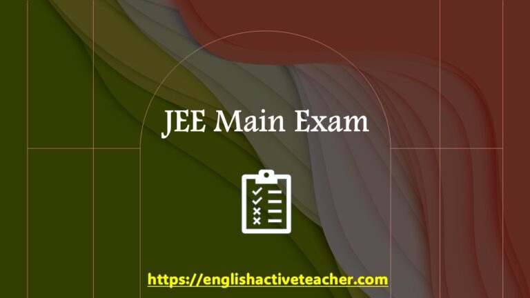 JEE Main Exam