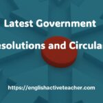 Latest Government Resolutions