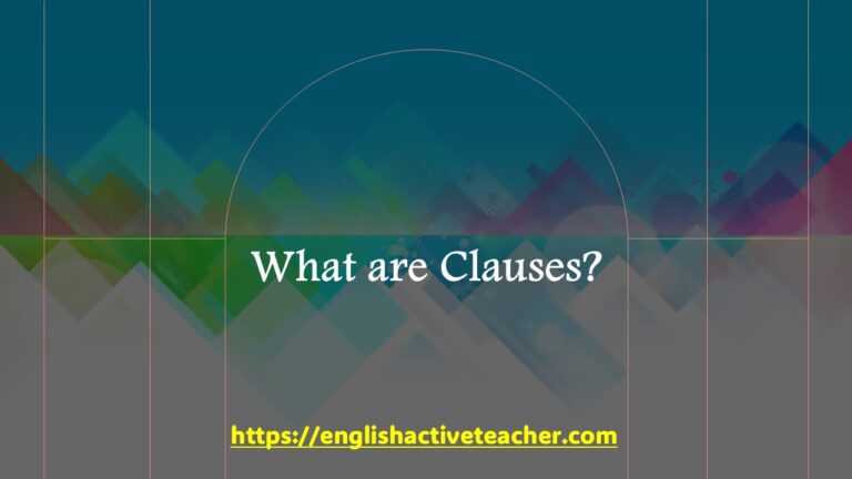 What are Clauses ?