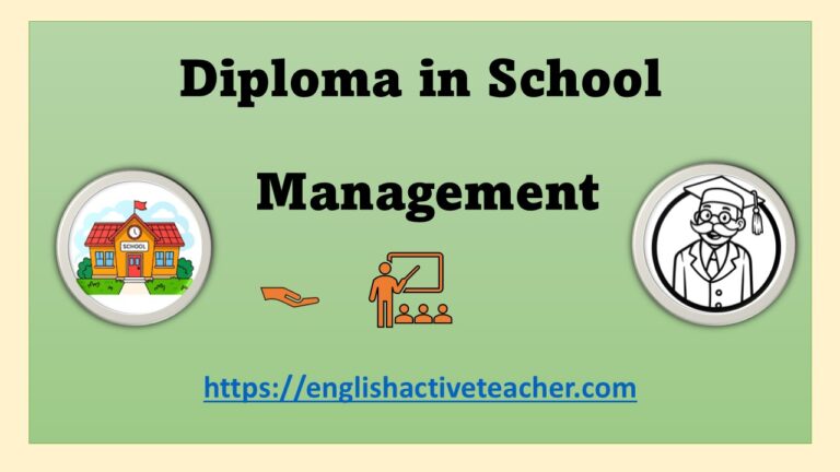 Diploma in School Management